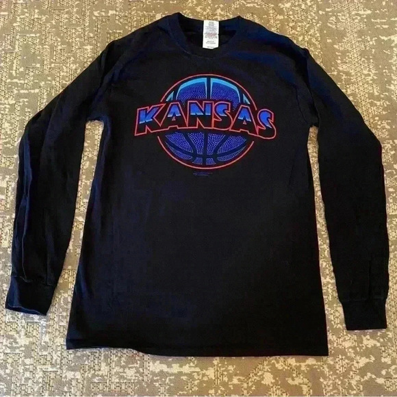 Gildan Other - Kansas Jayhawks Gildan Long Sleeve Shirt size Small color Black